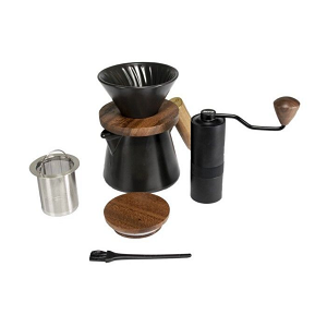 Matte ceramic pour-over coffee set